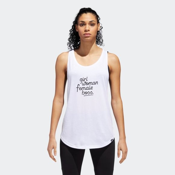 adidas Boss Script Tank Top - Picture 2 of 8